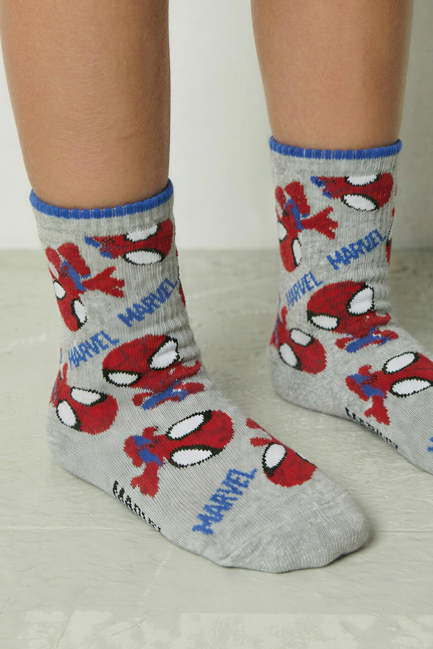 LOT DE DEUX PAIRES CHAUSSETTES MI-HAUTES SPIDEY AND HIS AMAZING FRIENDS © MARVEL